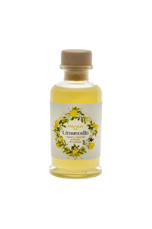 Bottiglia mignon di Limoncello Pirozzi 10 cl, liquore ai limoni biologici di Calabria